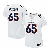 Women Nike Denver Broncos #65 Louis Vasquez 2016 White Game Event Jersey,baseball caps,new era cap wholesale,wholesale hats